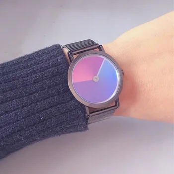 

Rainbow WristWatch 2019 Fashion Retro Design Women Dress Watch Quartz zegarek damski Alloy Watches gift for lovers reloj mujer