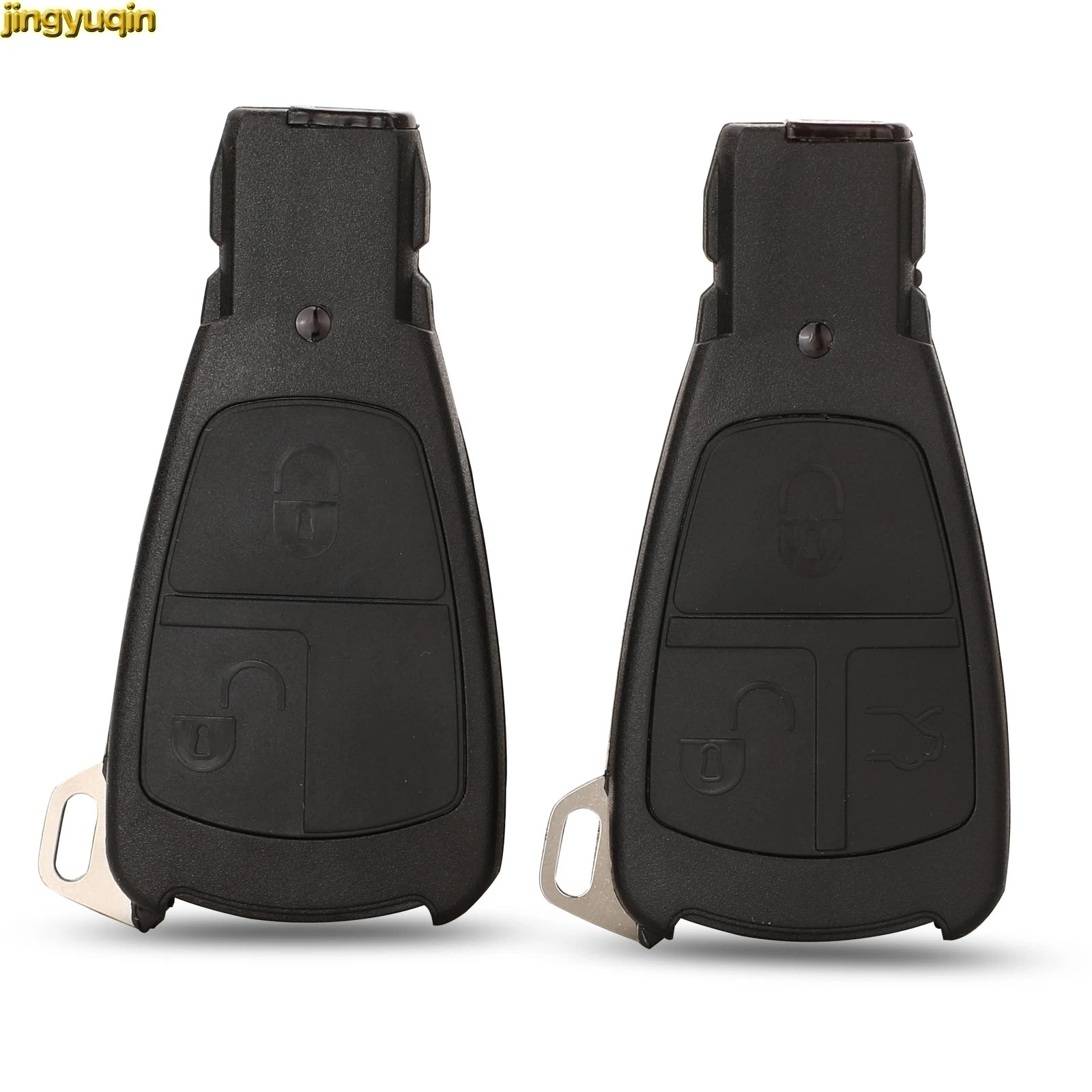 

Корпус Jingyuqin дистанционный ключ-брелок от машины для Mercedes-Benz C180 1998-2004 W202 C E S Class, 10 шт., кнопки вставки 2/3, без ключа