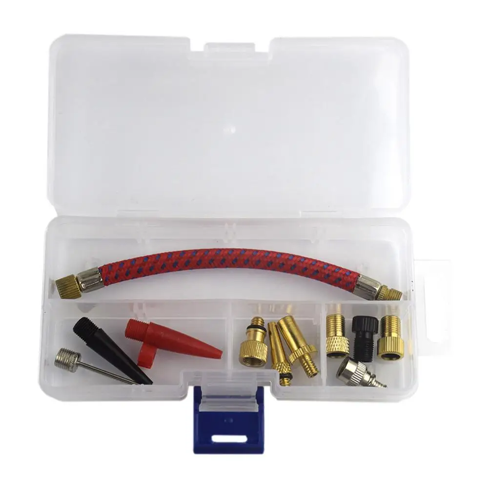 11Pcs tire ball bicycle inflatable hose adapter nozzle air hose