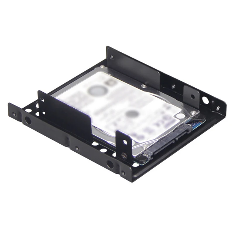 Двойной SSD металлический каркас 2,5 дюймов до 3,5 дюймов внешний SSD металлический монтажный комплект адаптер кронштейн прочный для SATAI SATAII