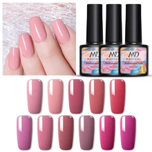 MAD DOLL Гель-лак для ногтей розовая роза красная серия цветной отмачиваемый УФ-Гель-лак стойкий Одноцветный гель для дизайна ногтей