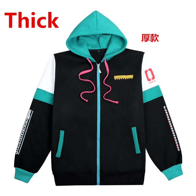 NO.2 Hatsune Miku толстовка с капюшоном верхняя одежда пальто женская одежда костюм для косплея Одежда для девочек пальто на молнии - Цвет: NO.2