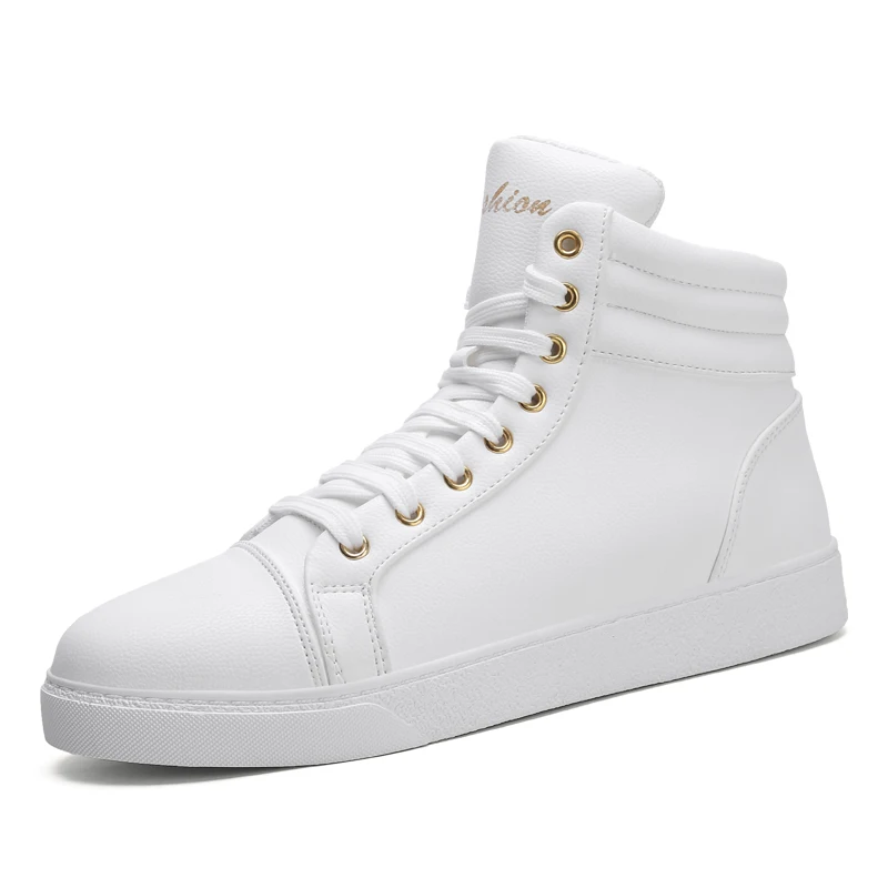 Мужские белые кроссовки; мужская обувь на плоской подошве; черные осенне-зимние ботильоны; теплая прогулочная обувь; Мужская водонепроницаемая износостойкая обувь