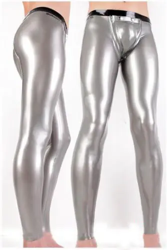 Латексные мужские брюки леггинсы штаны носки с codpiece костюм на заказ 0,4 мм