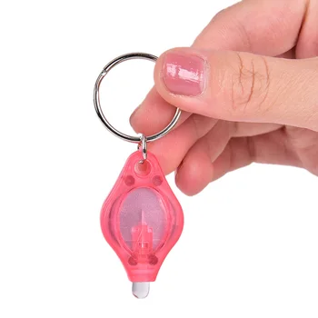 

2pcs Mini Pocket Keychain Flashlight Micro LED Squeeze Light Outdoor Camping Ultra Bright Emergency Key Ring Light Torch Lamp