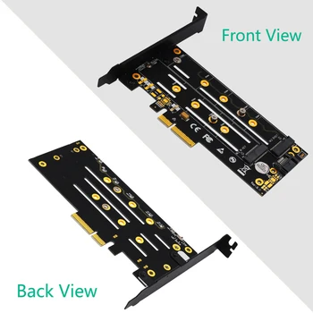 

LED SSD Converter Set 4X SATA 3.0 Adapter for M.2 NGFF B+M Key to PCI-E for Motherboard Household Computer Safety Parts