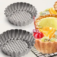 

20pcs Reusable Silver Stainless Steel Cupcake Egg Tart Mold Cookie Pudding Mould Nonstick Cake Egg Baking Mold Pastry Tools NEW