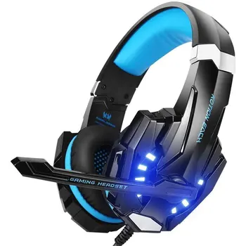 

G9000 Over-Ear Gaming Headset 3.5mm Game Headphones with Microphone LED Light Earphone for Gamer