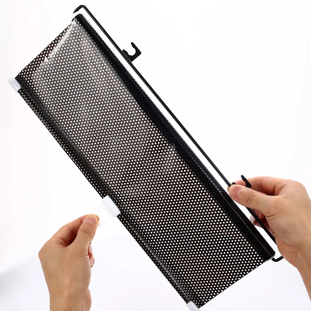 Car SunShade Auto Sun Visor PVC Suction Cup Cover Front Windshield 40x125cm Retractable Durable Windshield Sunshade