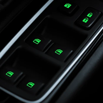 

Luminous Car Door Window Lift Window Button Sticker Car Styling Car Sticker For Mitsubishi ASX Outlander 2013 2016 201