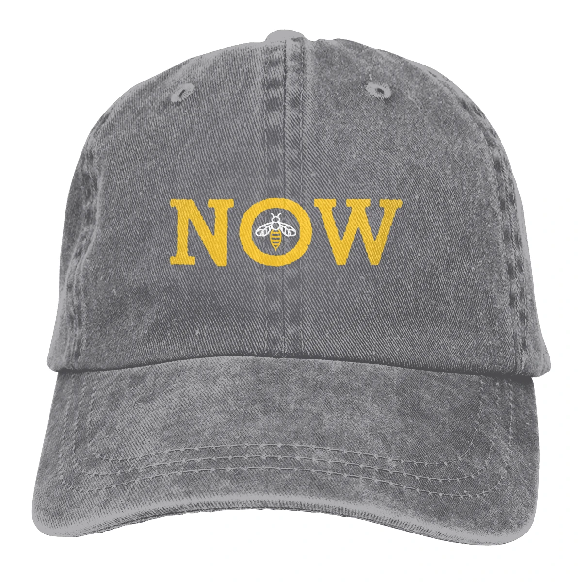 Bee Now Casquette черные унисекс Мужские Женские джинсовые бейсболка с ремешком кепки регулируемые Гольф папа шляпа