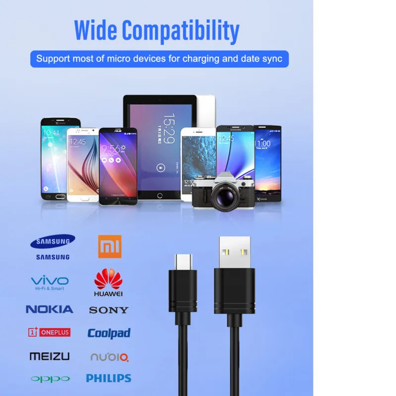 USB кабели для телефонов Micro для huawei 2A USB кабель для мобильных телефонов Android кабель для синхронизации данных и зарядки для samsung A7 S7 для Xiaomi шнур