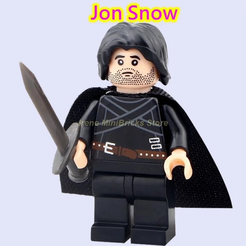 Игра престолов Сезон 8 ночь король Джон Сноу Дейенерис Arya Stark Cersei Lannister Льда и Огня строительные блоки игрушки для детей - Цвет: Jon Snow