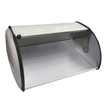 

Bread Storage Box White Metal Snare Box Printed Storage Box for Home Restaurant