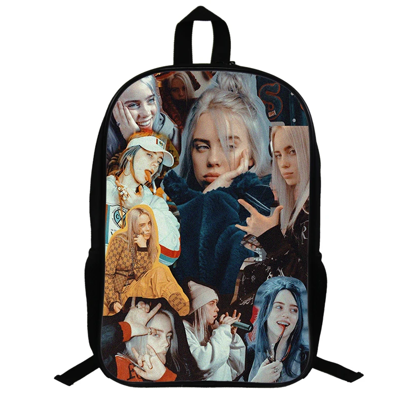 Тикин певец Рэппер Billie Eilish Детский рюкзак для девочек в стиле хип-хоп подростковые школьные сумки Популярные Мультяшные женские рюкзаки с изображением паука для девочек - Цвет: 25