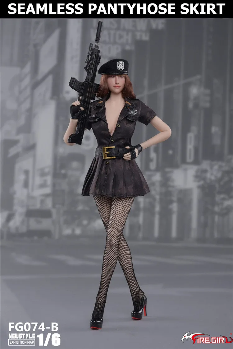 Fire Girl Toys 1/6 FG074 бесшовные колготки юбка для 12 дюймов Фигурка DIY - Цвет: FG074-B