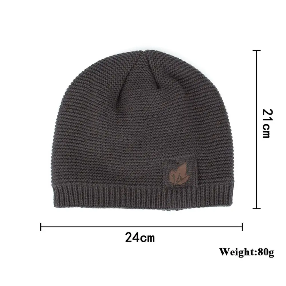 RoxCober Зимняя Теплая Шапка бини Skullies бархатная шапка пуловер вязаная для мужчин и