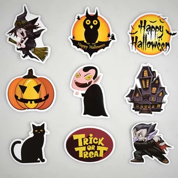 

25pcs/set Happy Halloween Stickers Scrapbook Journal Stationery Stickers Planner Calendar Agenda School Art Cartoon Stickers