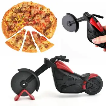

Pizza Knife Stainless Steel Motorcycle Cutter Cake Scissors For Pizza Tools Pies Ideal Accessory Kitchen Waffles Pizza