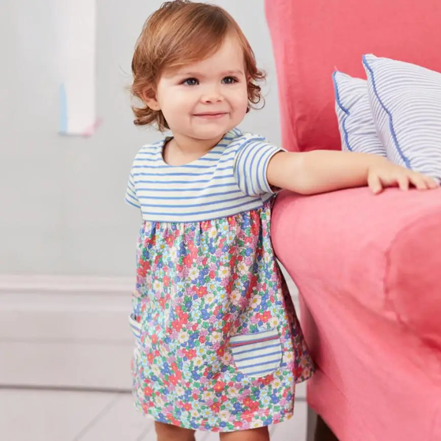 Little maven 2020 Новая летняя одежда для маленьких девочек Брендовое платье Детские