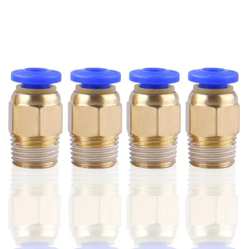 PC4-M6 пластиковый металлический Пневматический разъем для 3d принтера Reprap PTFE трубки GH65