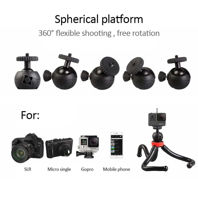 Мини Гибкий Трипод осьминога для камеры Gopro для IPhone для Xiaomi для смартфон Huawei Micro Одиночная подставка для SLR телефона
