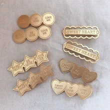 AOMU, японские металлические заколки для волос для девочек, в форме сердца, круглой формы, английские буквы, заколка для девочек, заколка для волос, женские аксессуары для волос