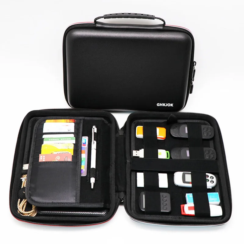 Disco Rígido Portátil Usb Flash Drive Case Grande Capacidade Impermeável à Prova de Choque Acessórios Eletrônicos Organizer Universal Case de - Imagem 2