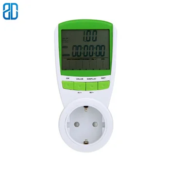

European Standard EU AC Digital Voltmeter Metering Socket Multi-function Creative Meter Intelligent Power Detector Home Socket