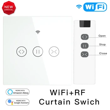 

RF Remote Control Tuya Smart Life WiFi Blind Switch For Roller Shutter Electric Motor Google Home Alexa Echo Voice Control