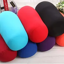 

Super soft Head PillowCase Micro Mini Microbead Back Cushion Pillow Roll Pillow Head Convenient Travel Pillow Fitness Pillow