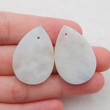 

New Design Natural Stone,Hemimorphite Gemstone Fashion Women Earrings ,30x20x3mm，7g