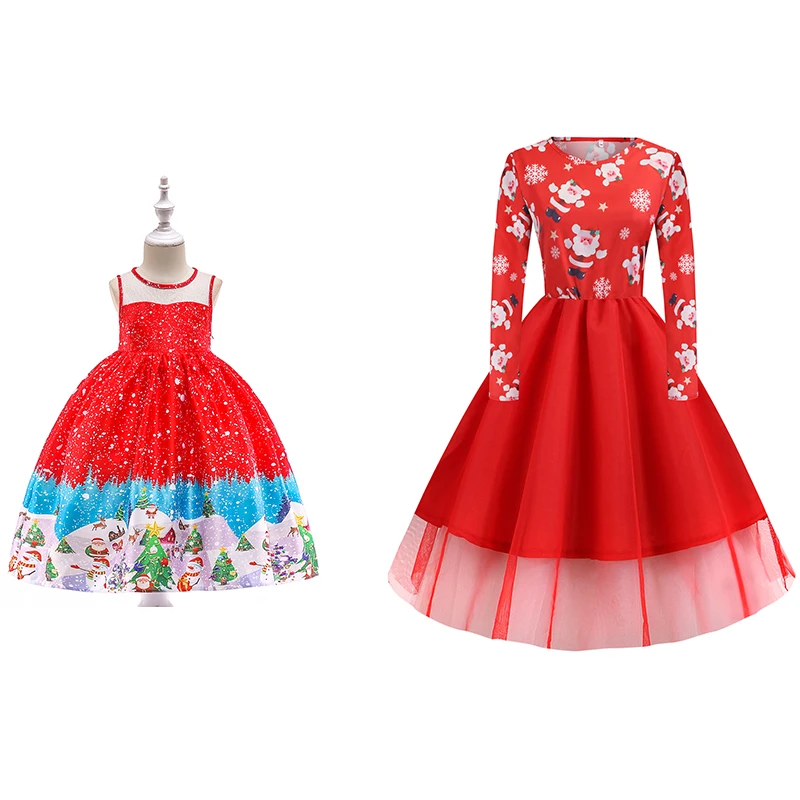 

2019 Christmas Sweaters Family Christmas Parent-child Dress In Sleeve Dress Fashion Mom and Baby Family Costumes Halloween New