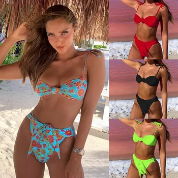 

@inted swimsuit women's swimsuit print bikini sexy beach suit water sports BIKINI SWIMSUIT SET