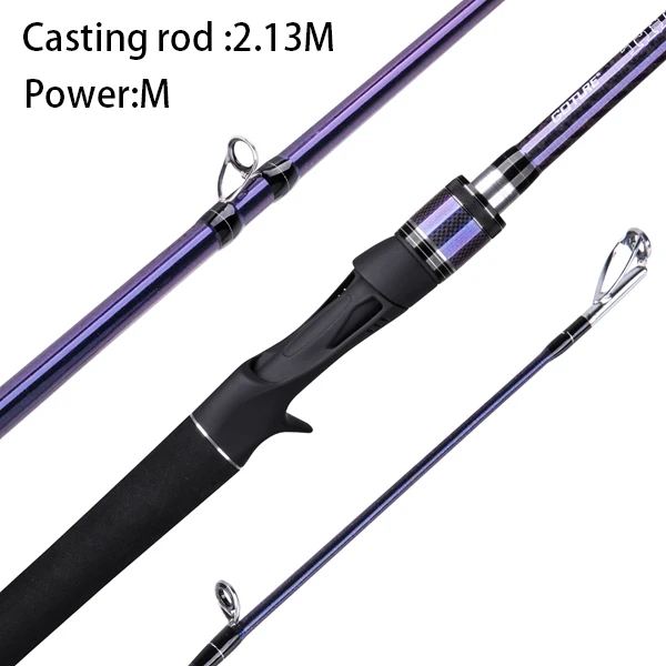 M Casting 2.13m Goture THANO 3 шт. высокоуглеродистая спиннинговая Удочка 2. 08 м 2,13 м 2,18 м 2,28 м ML/m/MH/H Мощность приманки удочка с трубкой - Цвет: M Casting 2.13m