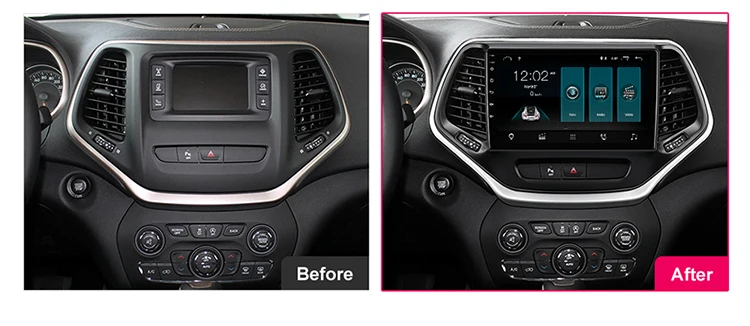 Автомобильный Радио мультимедийный плеер для Jeep Cherokee- 2Din Android 9,0 Авторадио gps Навигация стерео автомобильный магнитофон