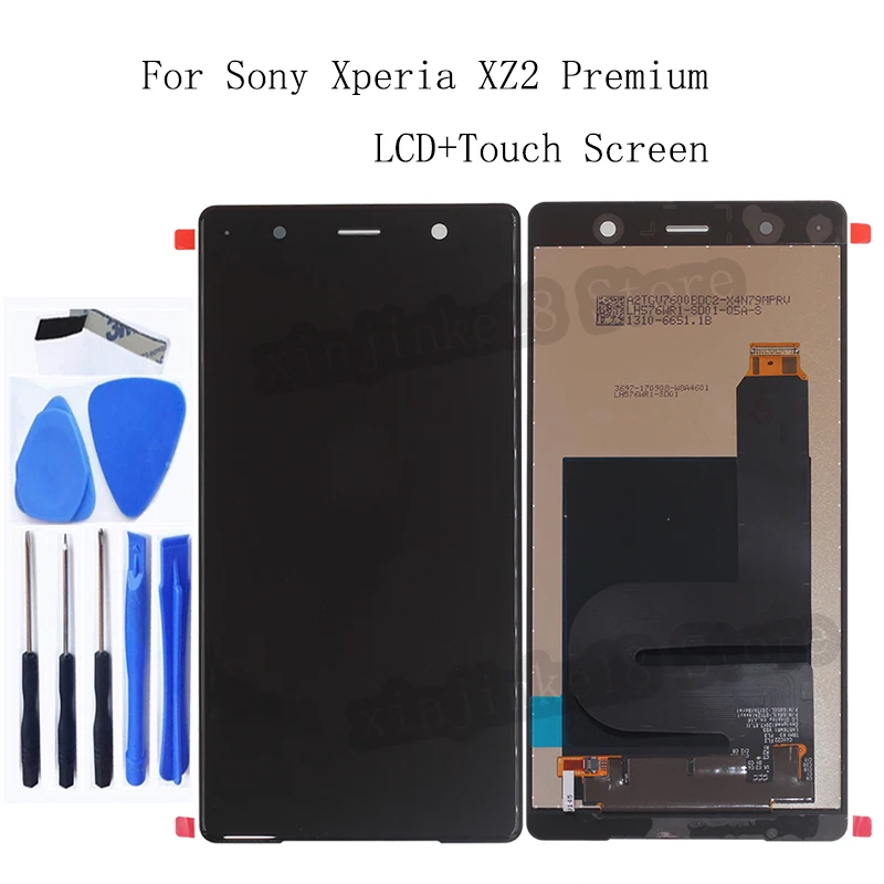 

Original For Sony Xperia XZ2 Premium Dual H8166 LCD Display Touch Screen Digitizer replacement parts For Sony XZ2 P Repair kit