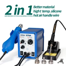 YIHUA 878A  700W Soldering Stations Portable Handheld Temperature Controlled  Air Soldering Station Welding Tool Free shippinG
