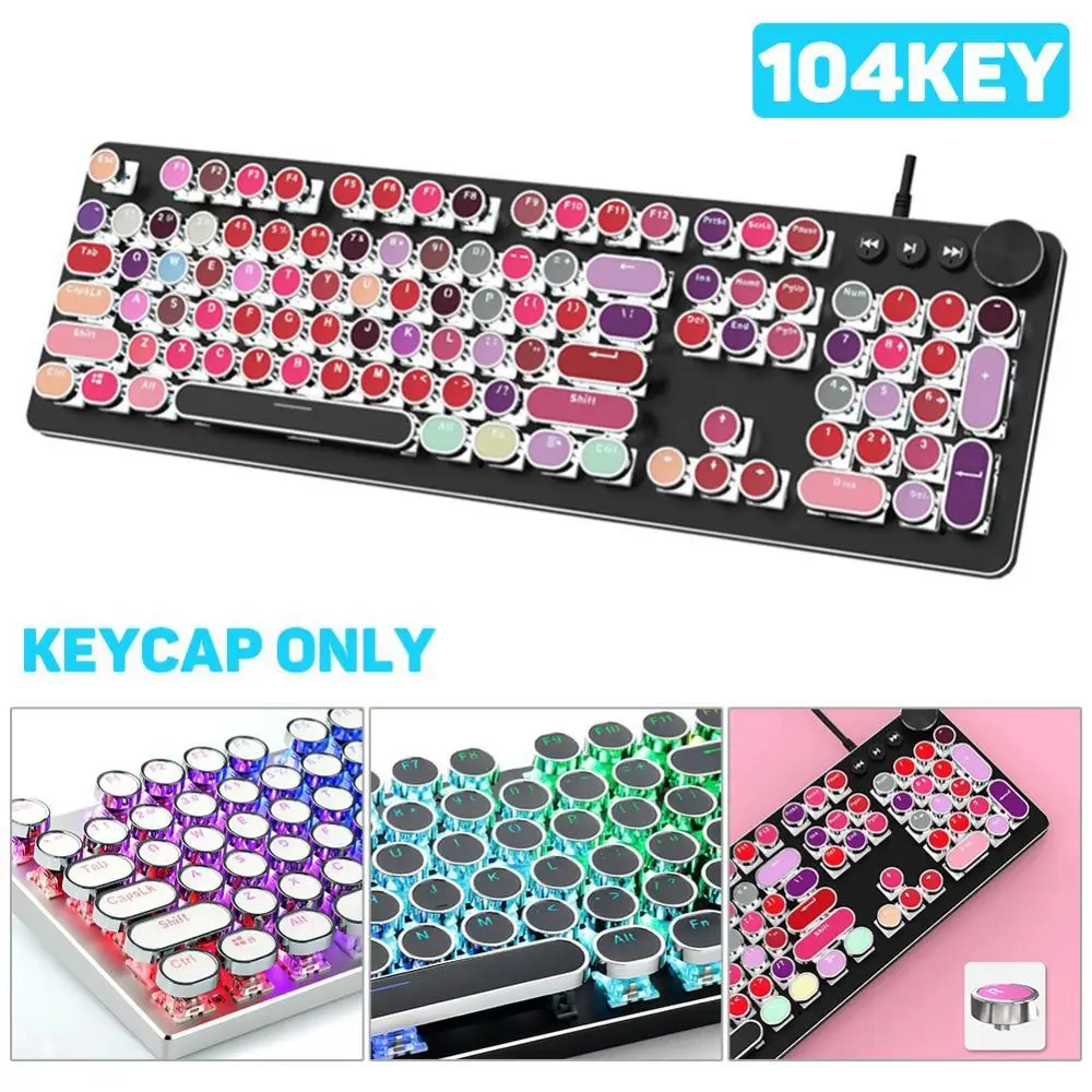 Универсальные круглые колпачки для клавиш Cherry MX механическая клавиатура