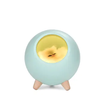 

Bedside Gifts Home Decor Children Table Sleeping Night Light Bedroom Cute Cartoon Cat Mini ABS USB Charging Led