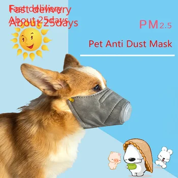 

Mask mascarilla 3Pcs Dog Soft Cotton Mouth Mask Pet Respiratory PM2.5 Filter Anti Dust Masks mascarilla