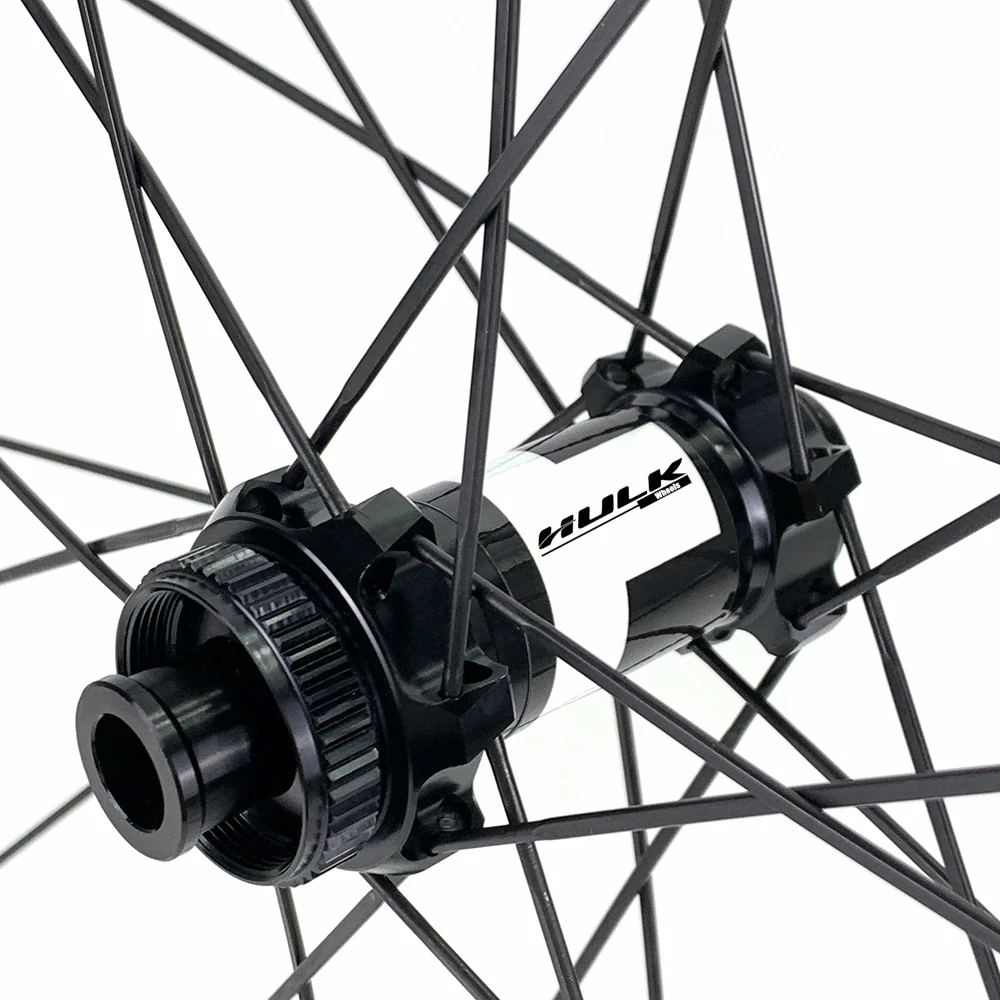 HULKWHEELS BWA Road Disc Carbon Wheelset 700c 40mm50mm Depth Bicycle Rim Center Lock 24/24 Hole For Cyclocross Cycling Wheels
