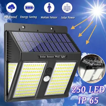 

Street Lamp Motion Sensor 146/250LED Home Light Controlled Outdoor Walkway Lights Wall Light Solar Durable Eco-Friendly
