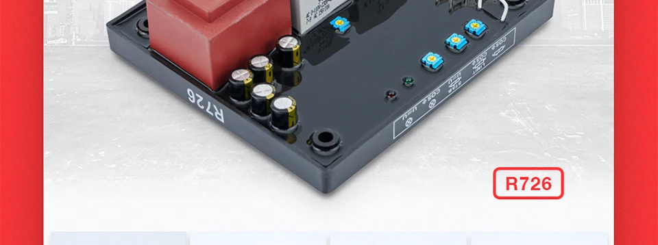R726 AVR Leroy Somer бесщеточный генератор автоматический регулятор напряжения электронный компонент питания большой регулятор мощности стабилизатор