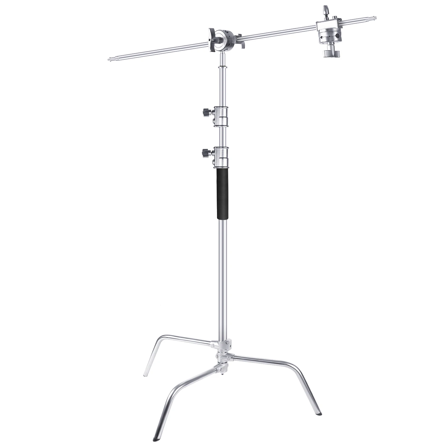Neewer Upgraded Heavy Duty Stainless Steel C-Stand with Hold Arm and Grip Head for Photography Reflectors/Softboxes/Monolights