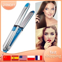 

Hair Straightener Flat Iron 2 In 1 Straightener Curler With 3D 1 Inch Floating Plates Curling Iron With Adjustable Temperature