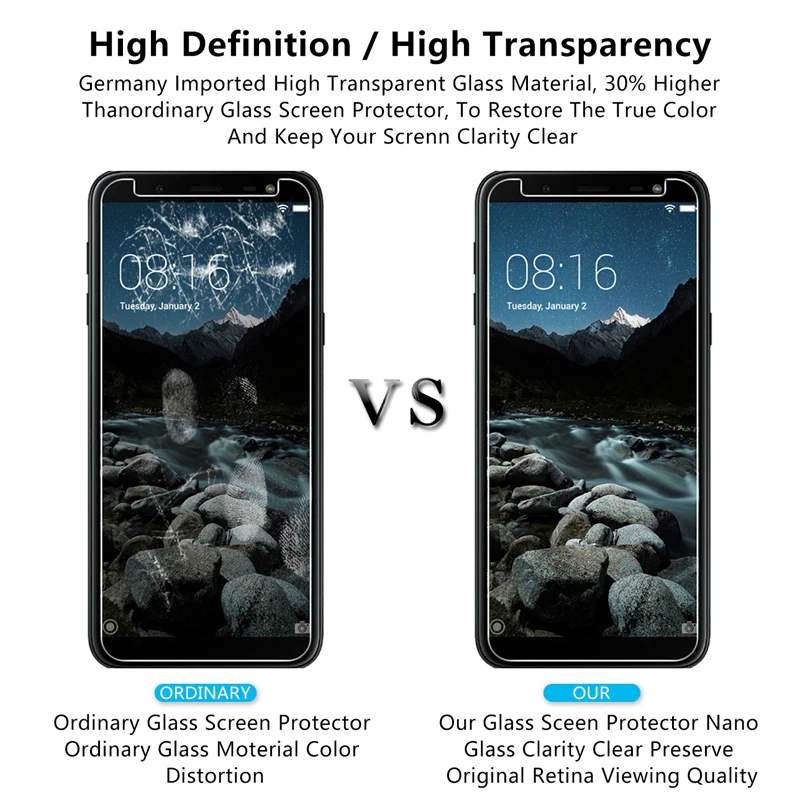 Защитная пленка для экрана Samsung Galaxy A50 A30 J3 J5 J7 2016 2015 2017 жесткая из закаленного