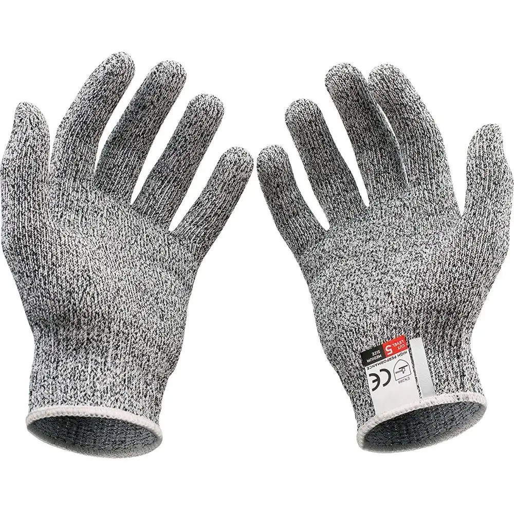 

Cut Resistant Gloves - Ambidextrous, Food Grade, High Performance Level 5 Protection