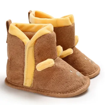 

Newborn Baby Comfortable Soft Winter Super Warm Patch for Baby Girls Boys Lovely Soft Bottom Indoor Baby Warm Boot 0-18 Months