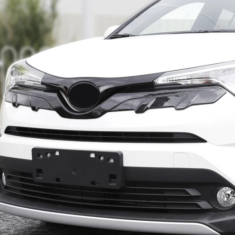 

Lower Front Hood Grill Cover Trim ABS Chrome Exterior Fit For TOYOTA CHR C-HR 2017 2018 SUV Hatchback Asia Model